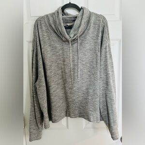 Gray Cowl Neck Sweater
